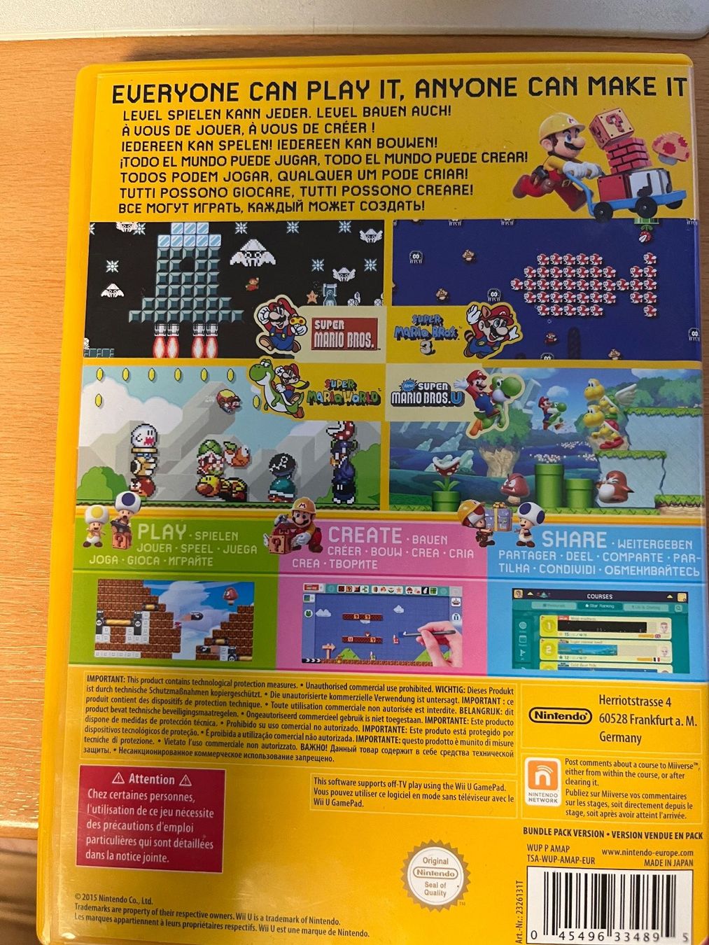 Giochi: Jeu Wii U Super Mario Maker – Usato da Moutier venduto da Loco65