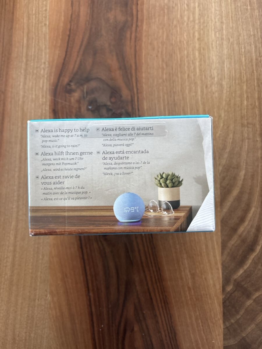 Amazon Lautsprecher: Amazon Echo Dot mit Uhr neu – Neu und originalverpackt aus Brunnen von eli_8ykg 2