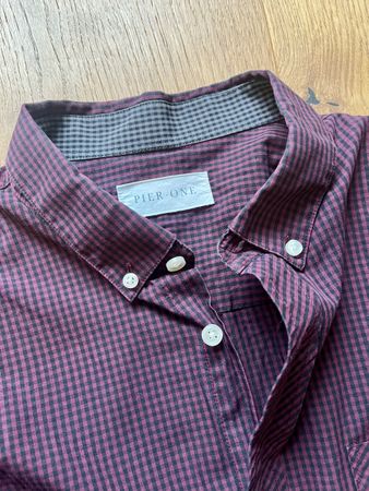 Herren Hemd PIER ONE kariert, Holzfäller Grösse L