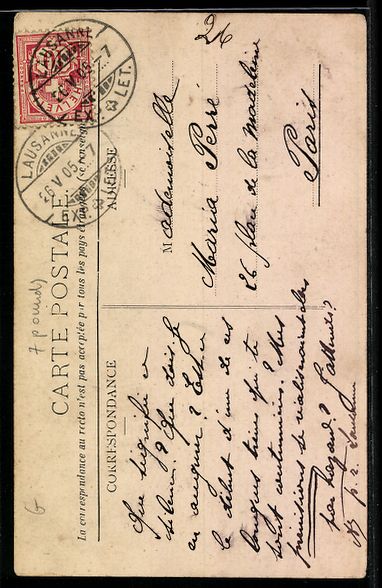 Cartoline postali: AK Lausanne, La Poste, Strassenbahn – Usato da Berlin venduto da bartko-reher 1