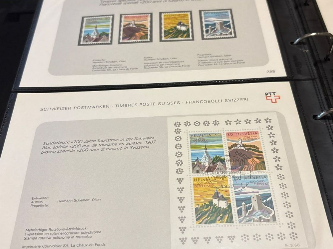 Tutti i francobolli: Suisse 1987 - Collection complète – Nuovo e nell'imballaggio originale da Palézieux venduto da Minou-Marc-Nico_Mimi 5