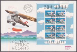 1988, FO49 (Pro AERO) +Luxus-Brief, sauber entwertet, 50.-