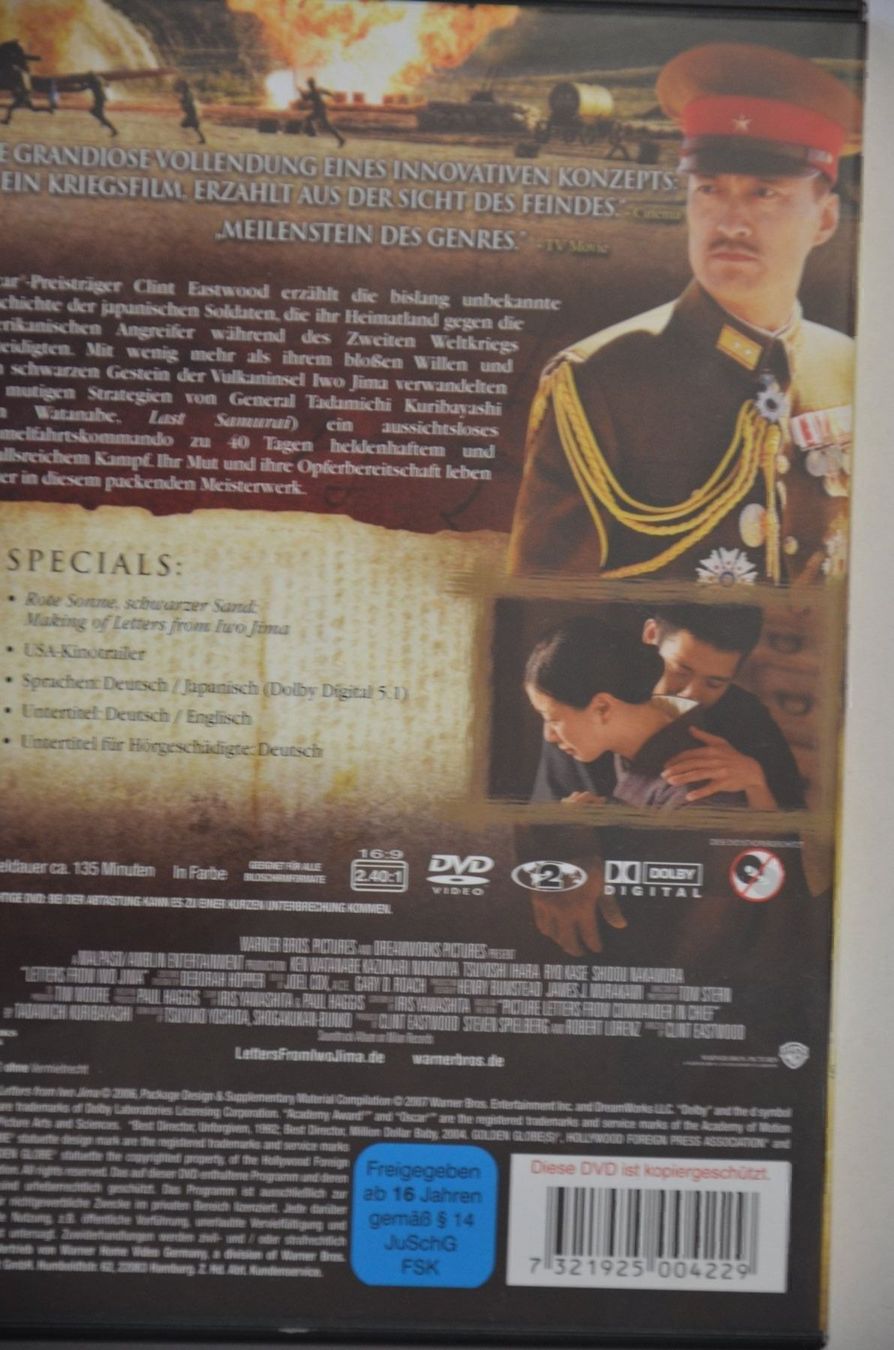 Tutti i DVDs: Clint Estwood in Letters from Iwojima – Nuovo (secondo la descrizione) da Wetzikon ZH venduto da bausie 1