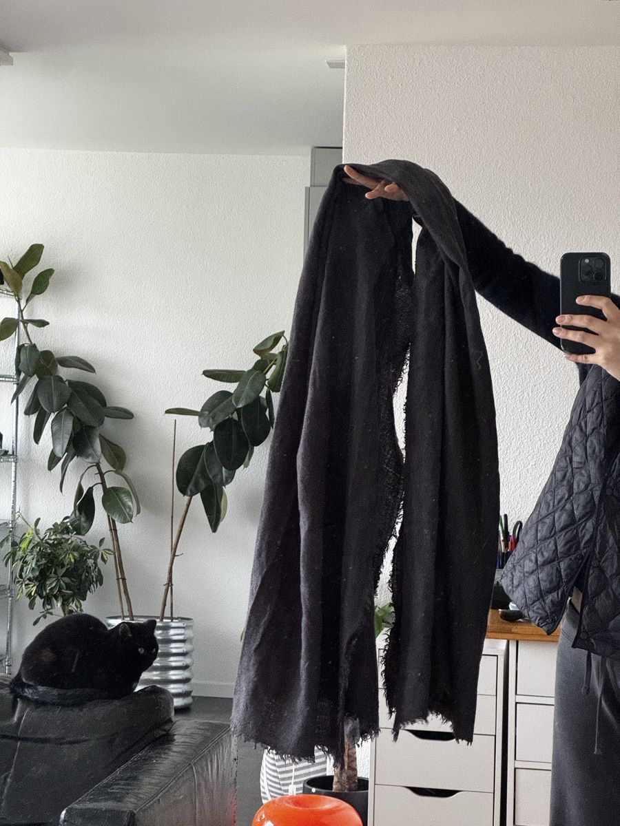 Foulard & Sciarpe: Cosy grey Scarf, grosser schal – Usato da Zürich venduto da forestF4iry 1