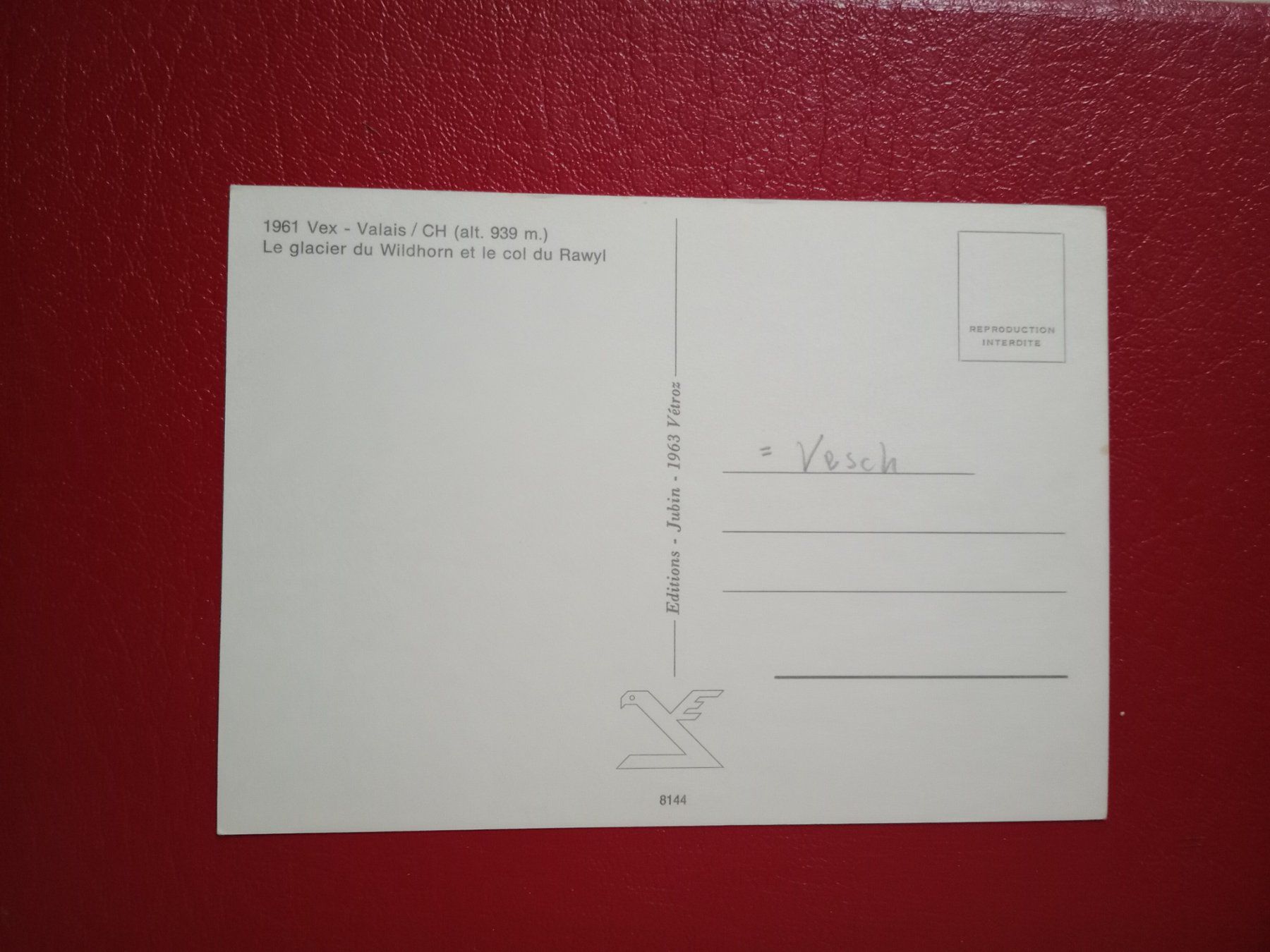 Cartoline postali: Vex Wallis – Usato da Küttigen venduto da Melisch1000 1