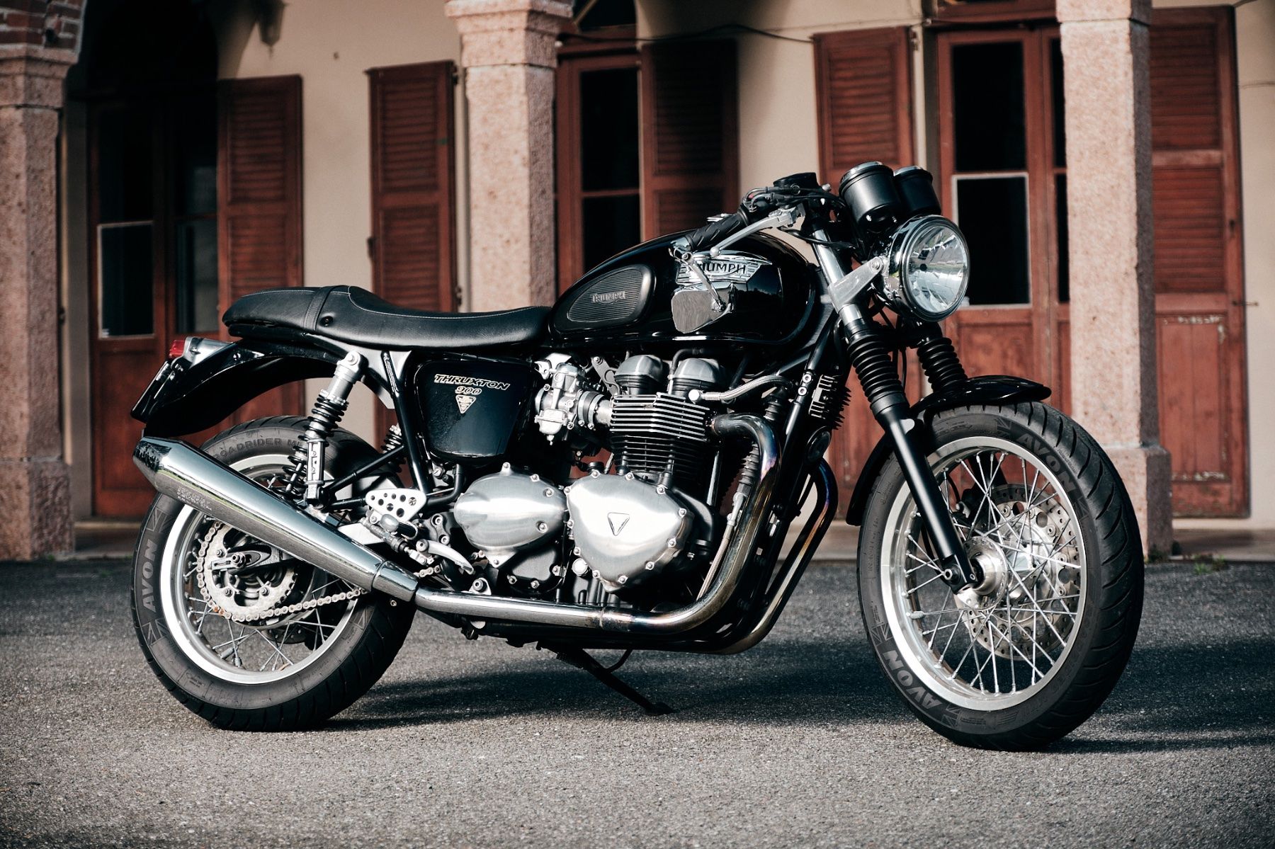 Triumph Strada: TRIUMPH THRUXTON 900 – Usato da Melano venduto da Vintage-Life