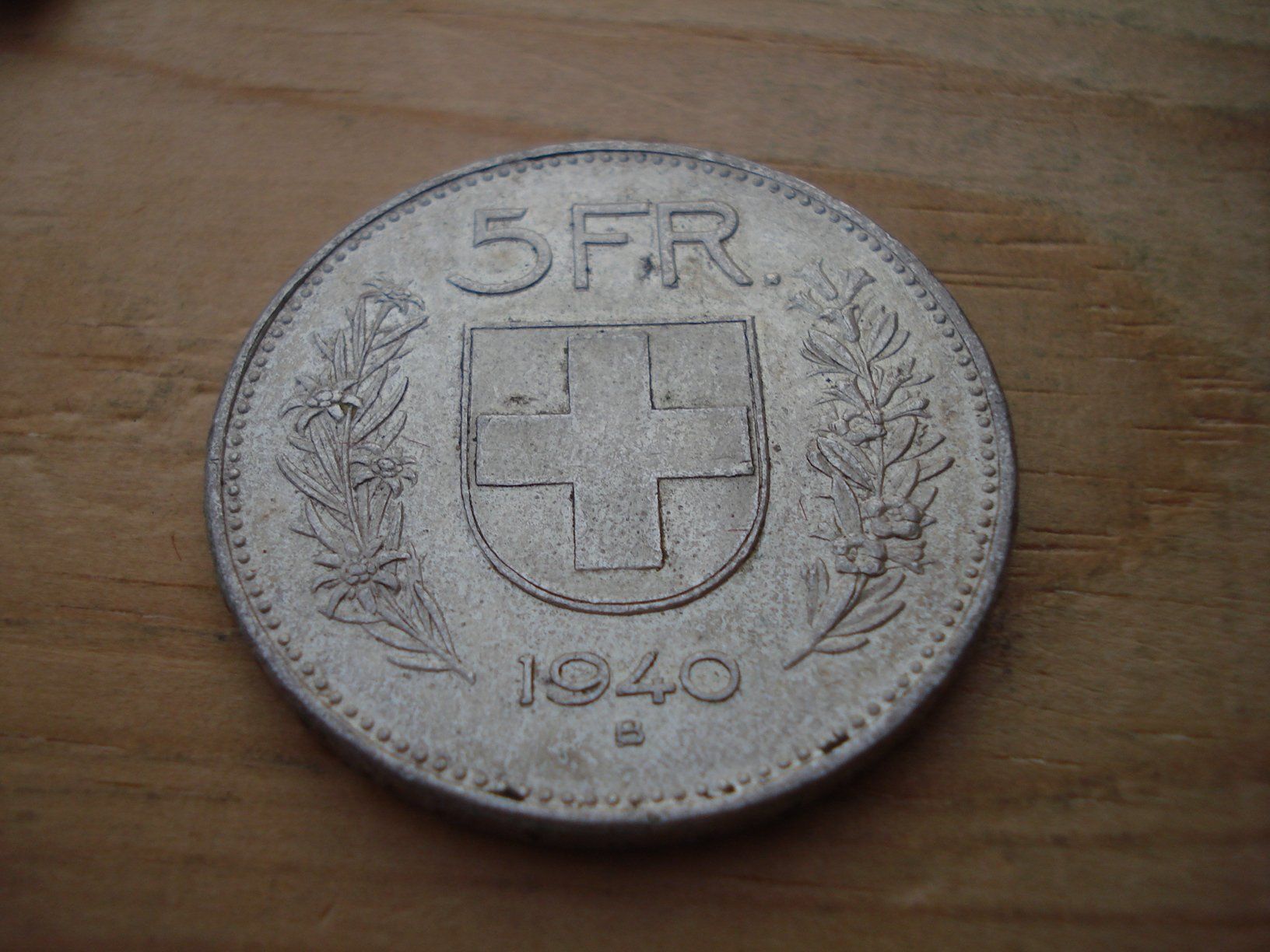 Tutti le monete: (D2) 5 Franken 1940 – Usato da Erlach venduto da Net-Coins
