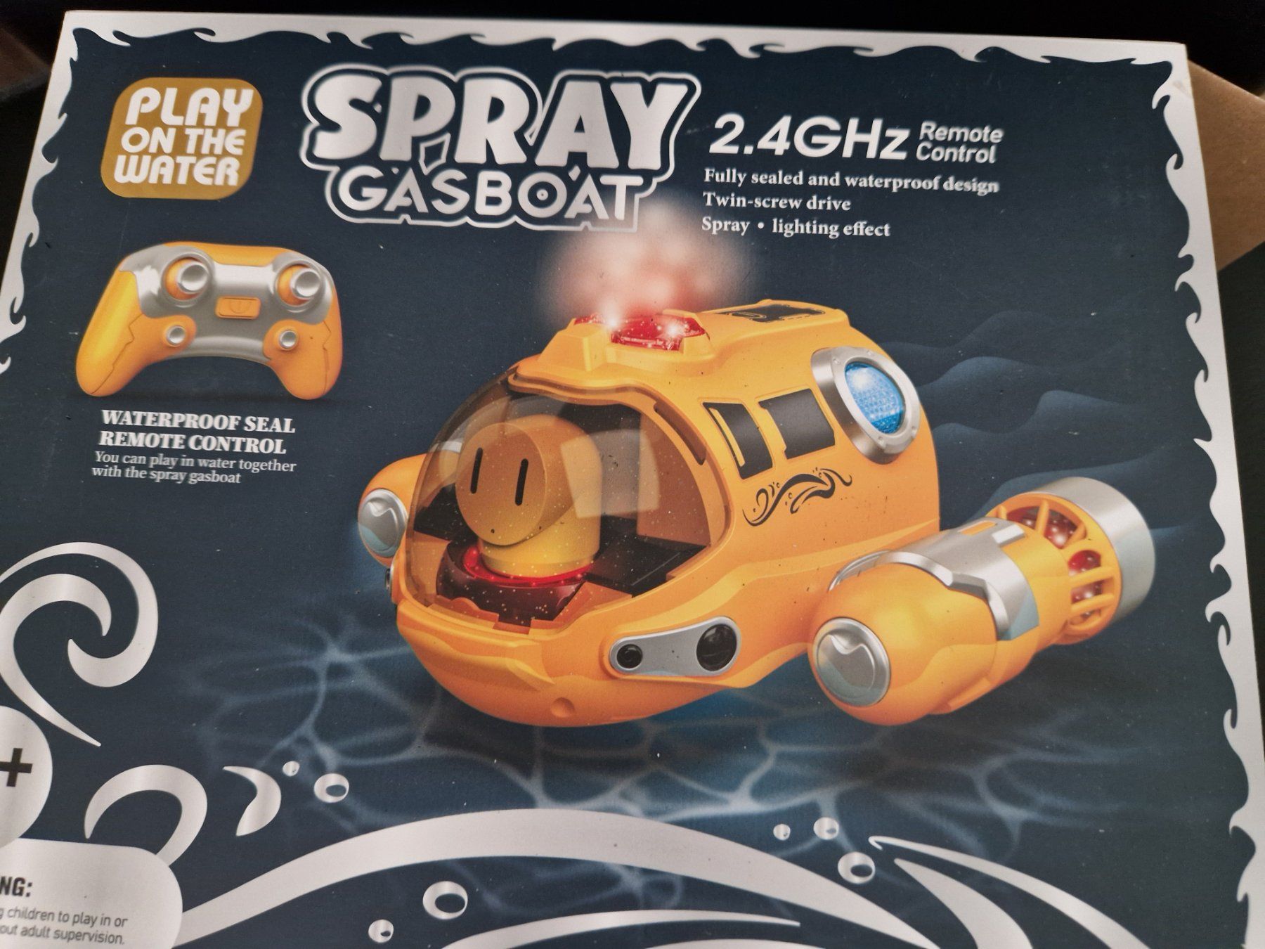 Barche: Motorboot mit Sprühnebel-Licht – Nuovo (secondo la descrizione) da Boswil venduto da yvonne74