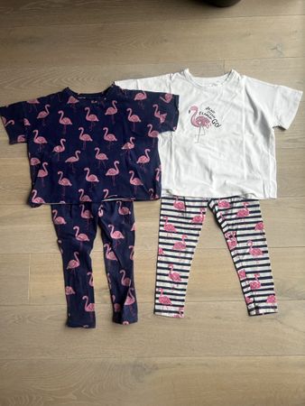 Set Kinder Pajama Flamingo Motiv Gr. 122