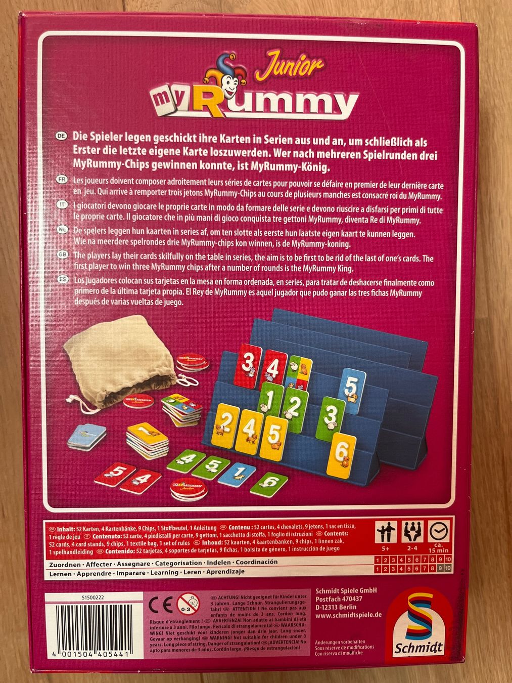 Giochi: myRummy Junior (Schmidt) – Usato da Wettswil am Albis venduto da Autodelta 1