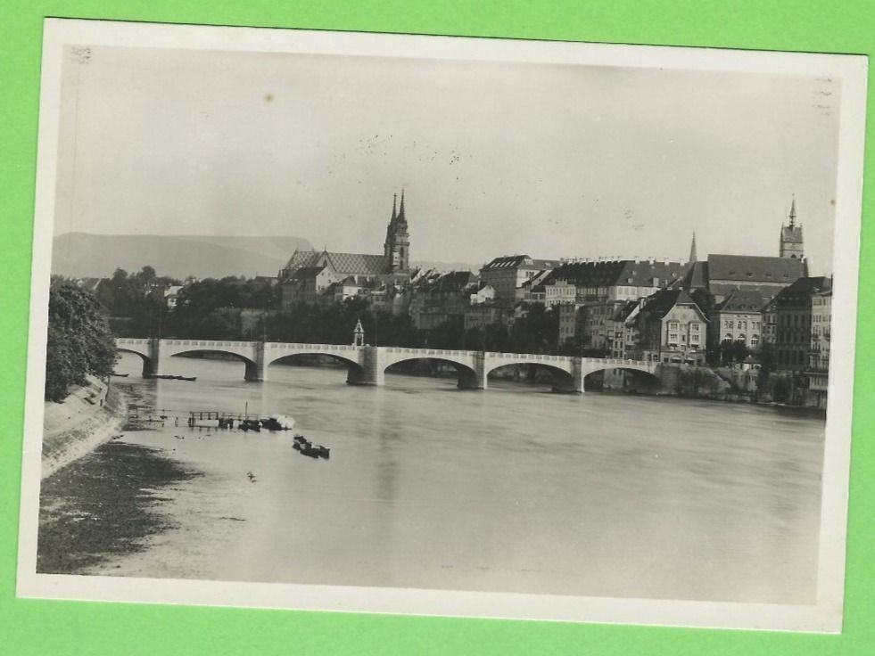 Cartoline postali: Basel, Mittlere Brücke mit Münster – Usato da Zürich venduto da t24_de