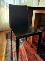 6 Stühle Leder schwarz, TOP-ZUSTAND