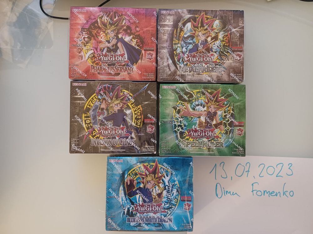 YuGiOh 5 Displays 25th Anniversary Edition Kaufen auf Ricardo