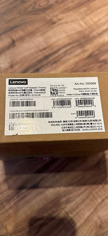 Lenovo Cuffie: Lenovo VoIP Wired Headset Kopfhöhrer – Nuovo e nell'imballaggio originale da Aarau Rohr venduto da Treasure-Trove 1