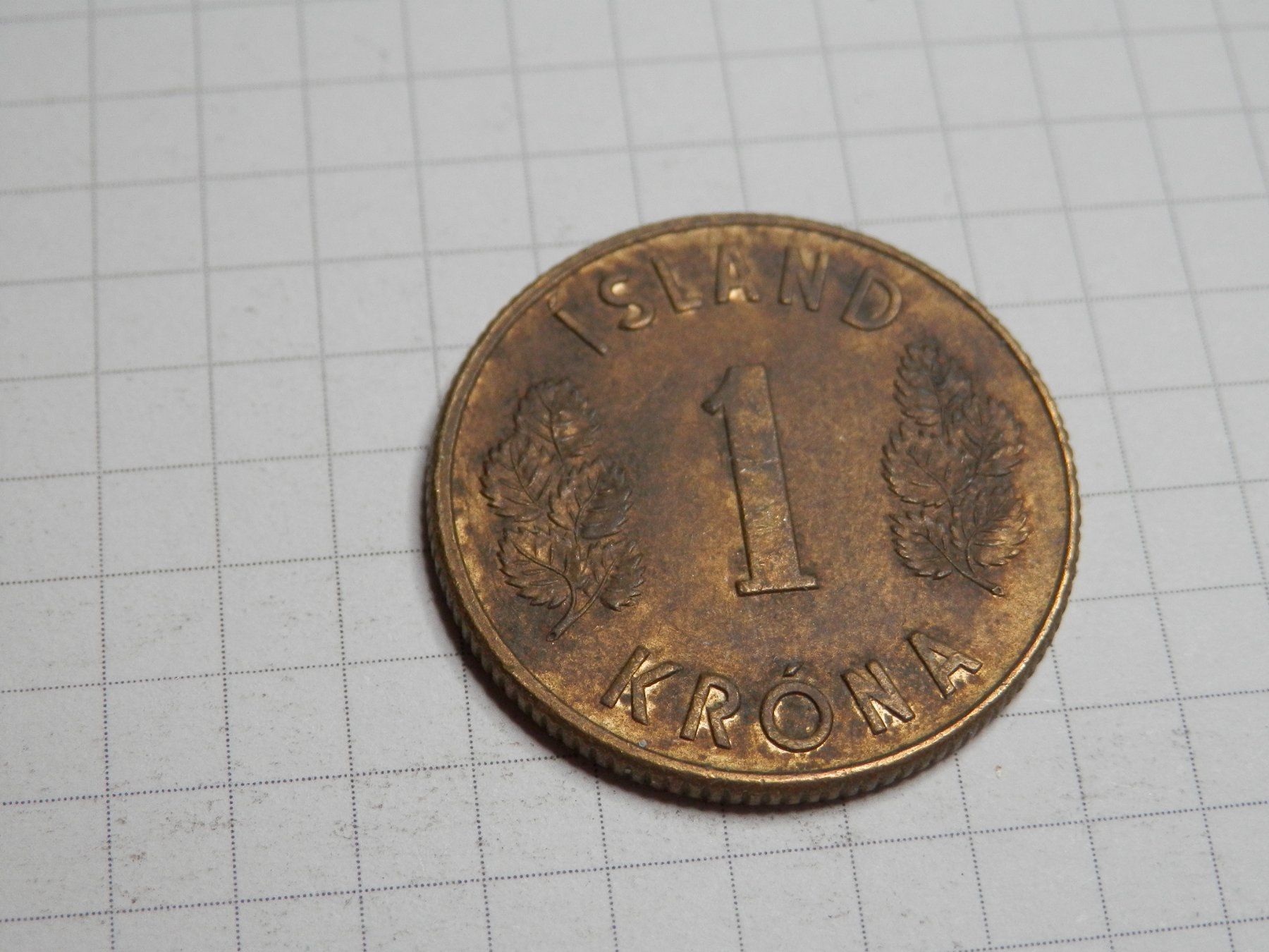 Tutti le monete: Island  1 Krone, 1973 – Usato da Weiach venduto da weiach81 1