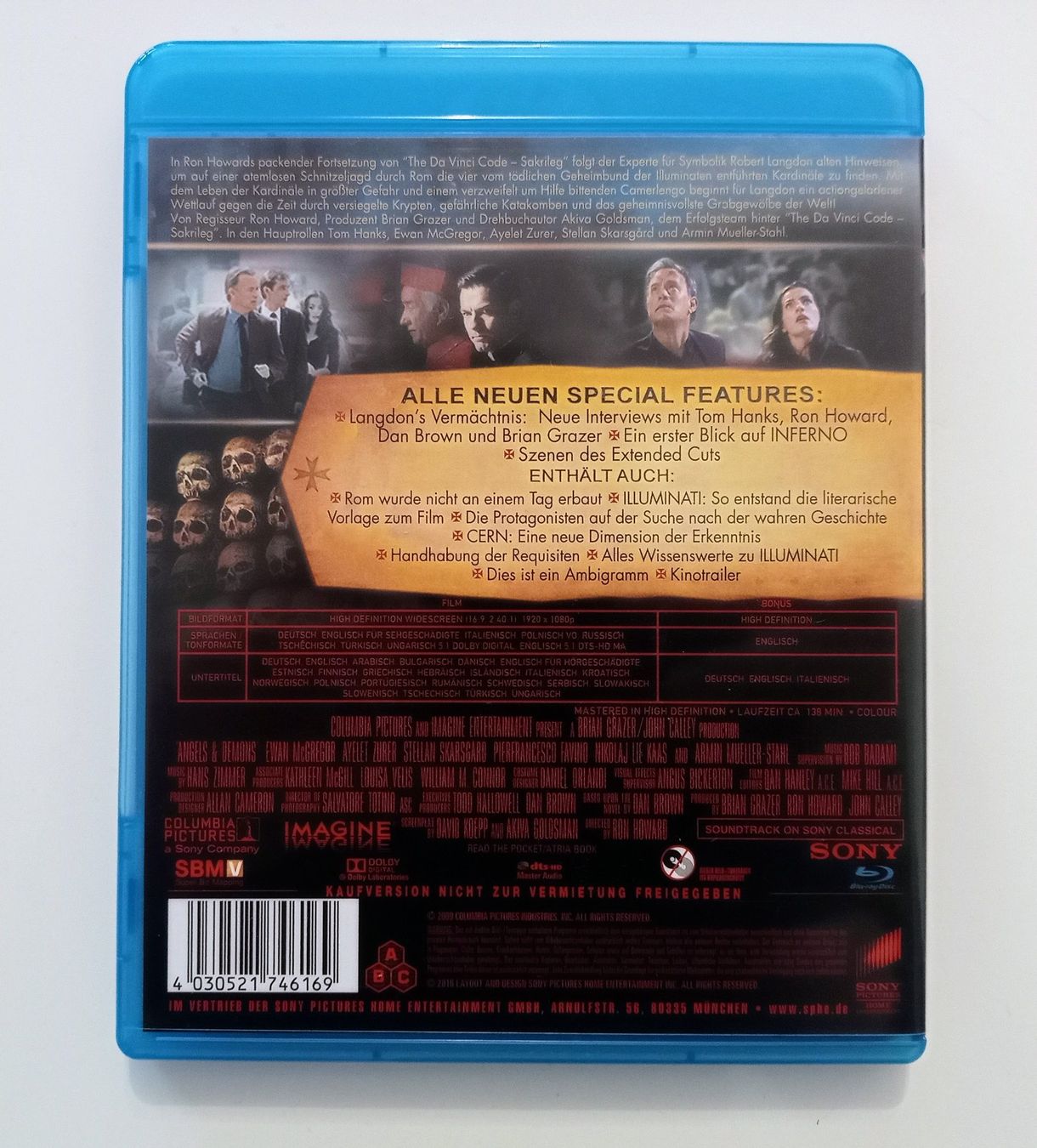 Alle DVDs: Da Vinci Code, Illuminati und Inferno, 3x Blu-Ray – Gebraucht aus Winterthur von  4