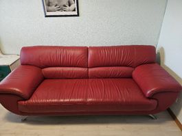 Designer Ledersofa günstig zu verkaufen 