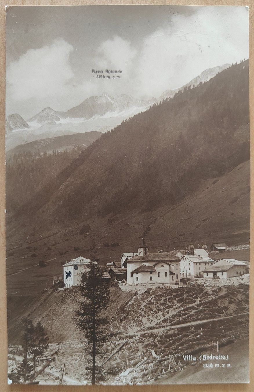 Ansichtskarten: Villa Bedretto um 1920 – Gebraucht aus St. Erhard von Chaeferli6