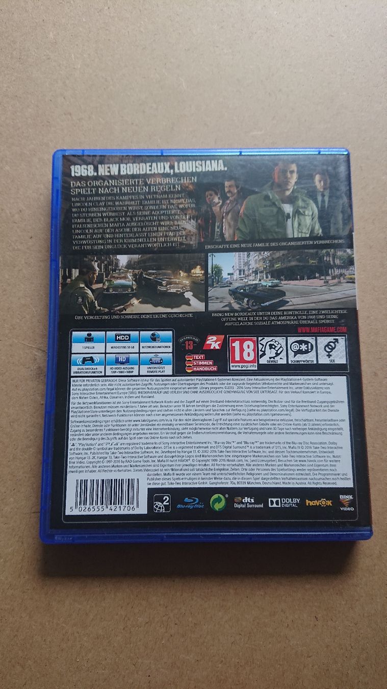 Giochi: Mafia III - Mafia 3 - PS4 - – Usato da Chur venduto da FreakofRarity 1