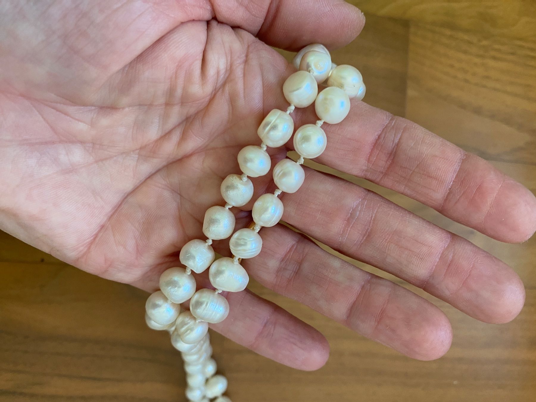 Catenine: Elegante 130cm Perlenkette, echte Wildperlen! – Usato da Binz venduto da chr_5ljt 1