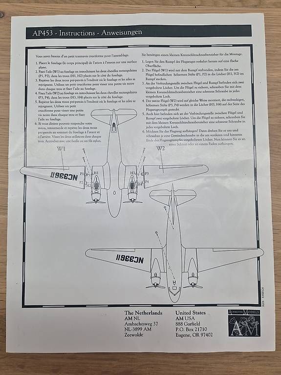 Kit di modellismo & Modellini statici: Maquette ancienne avion DC-3 – Usato da Crans VD venduto da tgdis 7