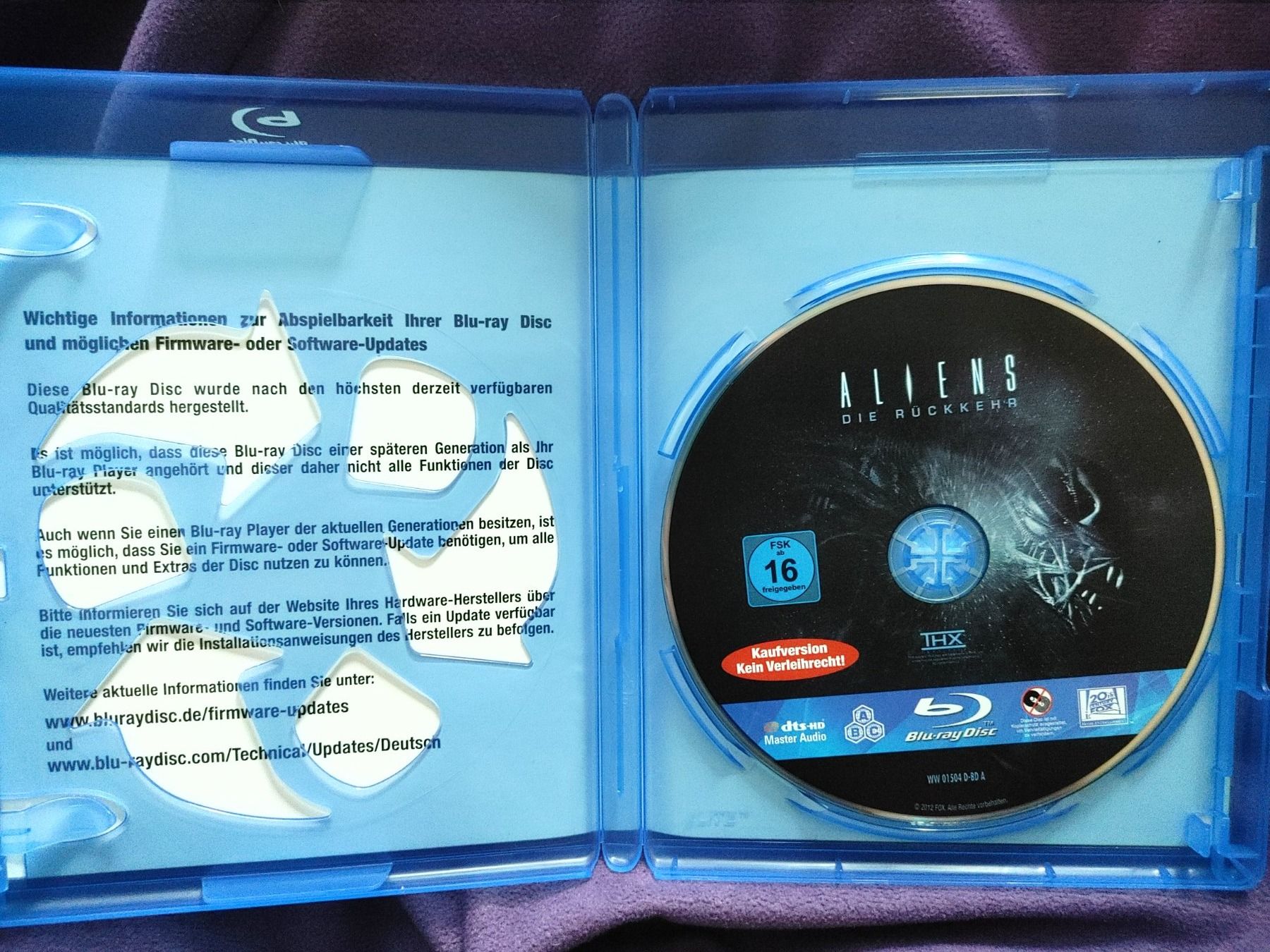 Alle DVDs: Aliens (Alien Teil 2) - James Cameron - Blu-Ray – Gebraucht aus Ibach von  2