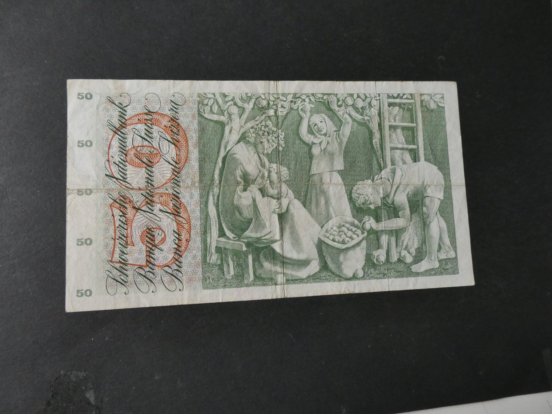 Banconote: Schweiz 1973,  50 Franken – Usato da Hinterforst venduto da rohusri 1