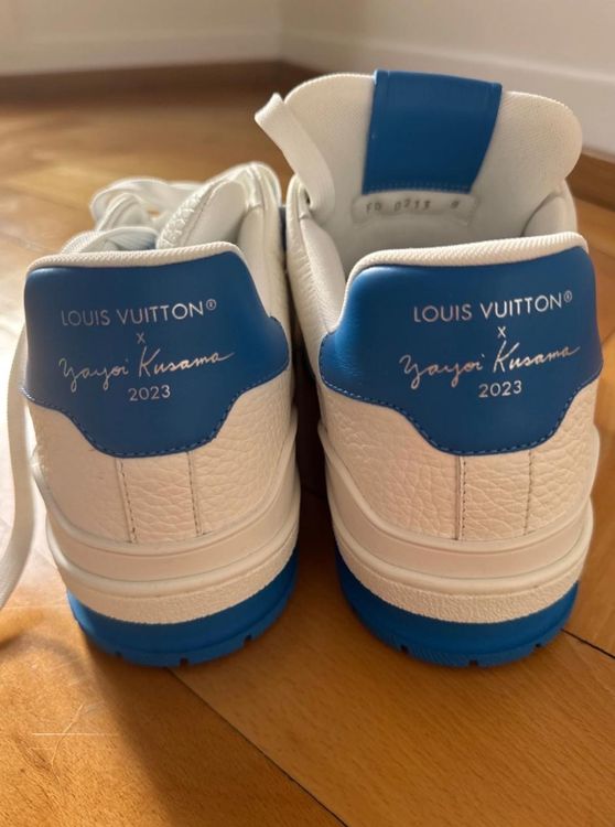 Louis Vuitton Scarpe da uomo: Sneaker Louis Vuitton x Yayoi Kusama trainer White Blue – Nuovo e nell'imballaggio originale da Bern venduto da LVGG 3