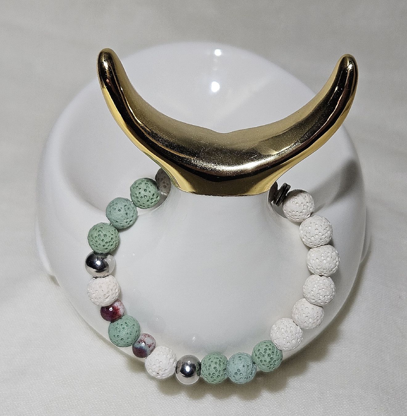 Bracciali & Braccialetti: Lavastein-Mix Armk. - Spendenaktion – Nuovo (secondo la descrizione) da Unterkulm venduto da Nachtigall 6