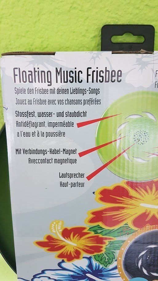 Zubehör: Frisbee mit Music , Bluetooth Sommerhit – Neu und originalverpackt aus Arth von 100i 2