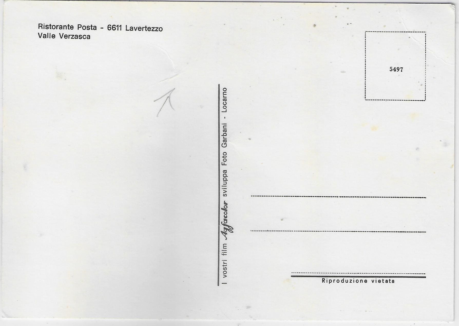 Cartoline postali: Ristorante Posta - Lavertezzo – Usato da Ettingen venduto da Kartenplanet 1