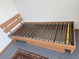 Bettrahmen mit Bico Lattenrost und Schubladen 90x200cm