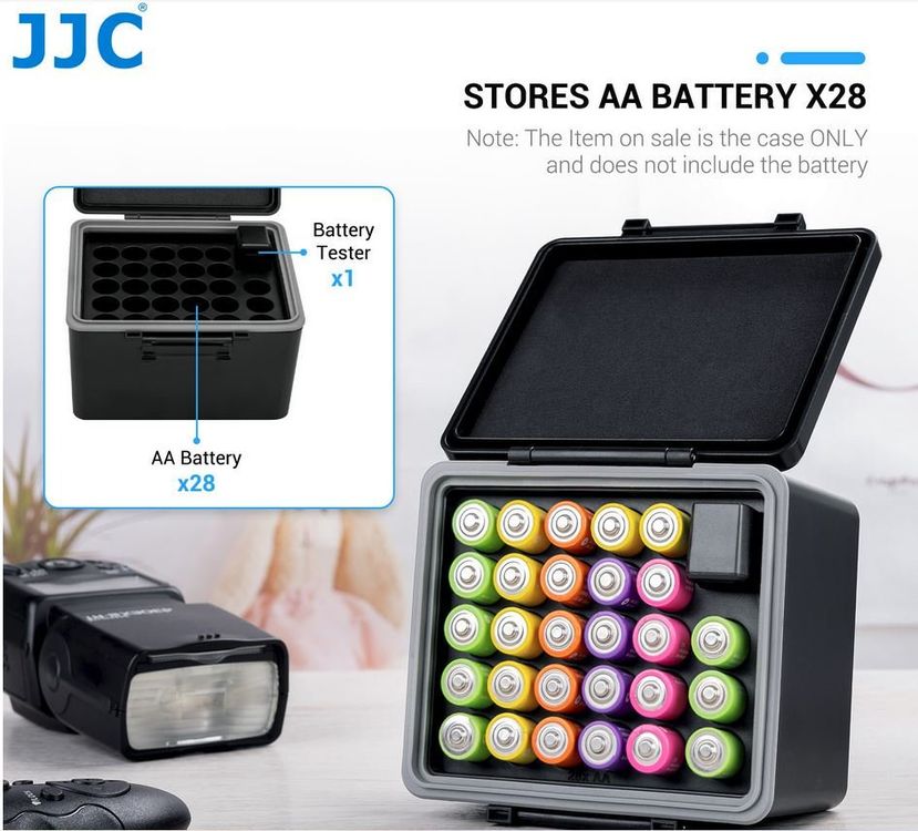 2 Pack)LR41 Battery Holder,AA Battery Size Coin Cell Battery Case Organizer for 20x LR41/AG3