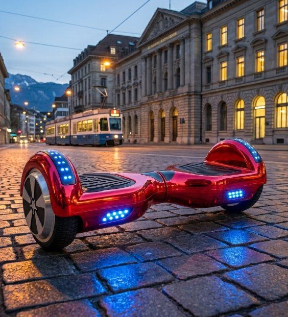 Hoverboard: Rot Metallic Hoverboard mit LED, Neu – Nuovo e nell'imballaggio originale da Ermatingen venduto da rik4rdo