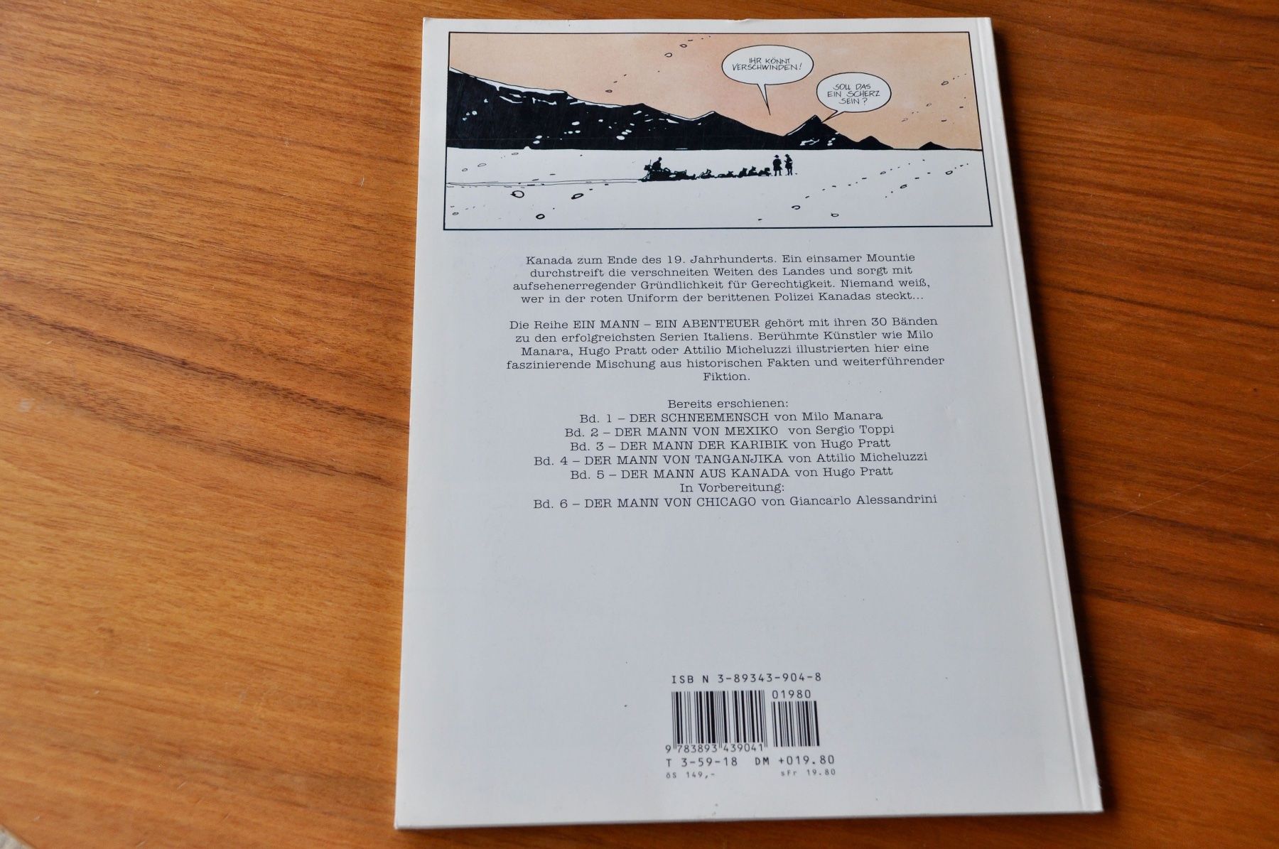 BD: Hugo Pratt: Der Mann aus Kanada, Feest Comics – D'occasion à Basel par fido_mania 1