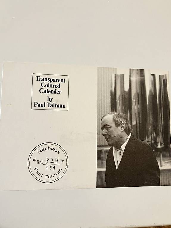 Calendari:  Paul Talmann Monatskalender – Usato da Uznach venduto da Luftloch00 1