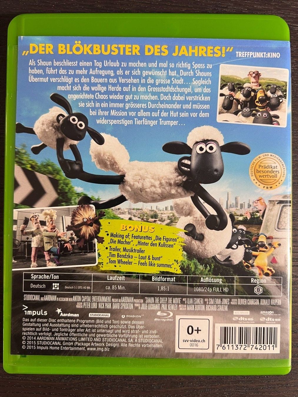 Tutti i DVDs: Shaun das Schaf - Der Film – Usato da Zürich venduto da Blu-ray_ZH 1