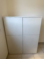 IKEA PLATSA Schrank mit FONNES Türen, weiss