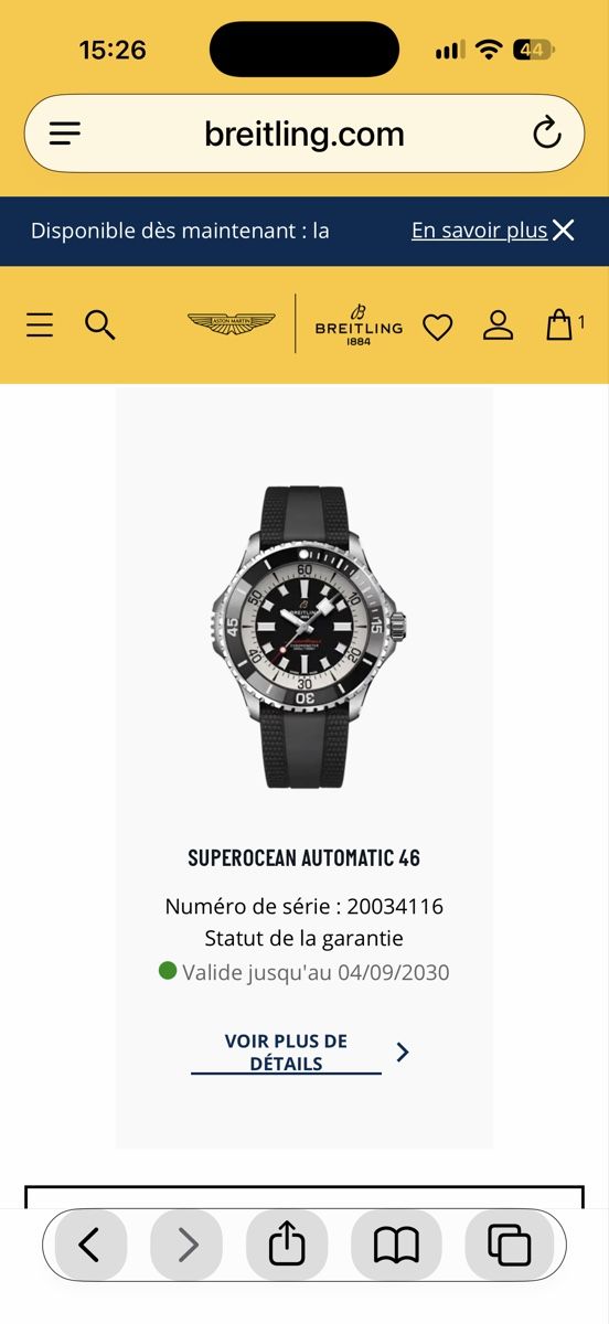 Breitling Orologi: Breitling Superocean 46 mm comme neuve – Usato da Sion venduto da Johan8899 6