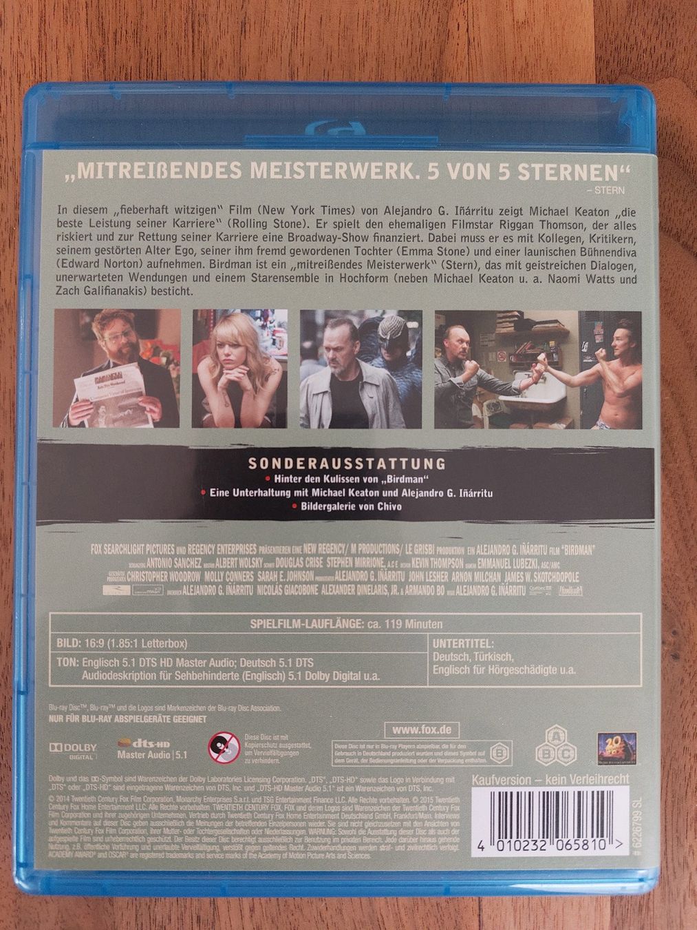 Alle DVDs: Blu Ray - Birdman – Gebraucht aus Rheinfelden von FilmAuktion 1