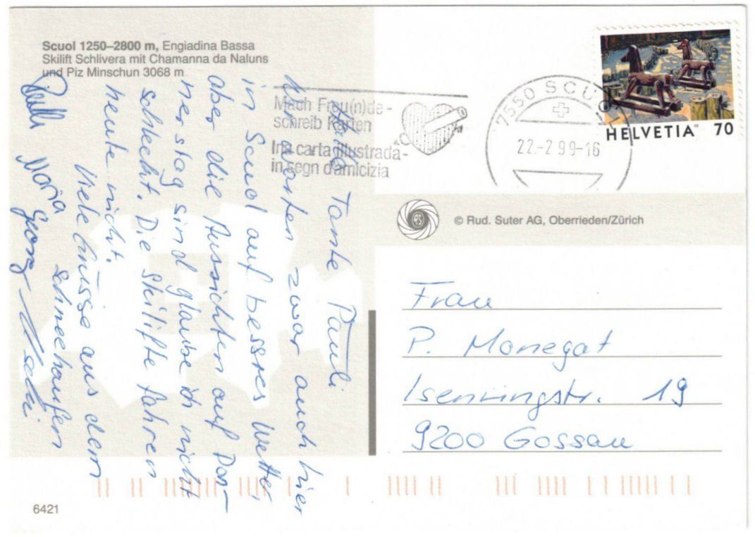 Cartoline postali: Scuol - 3 Bild AK – Usato da Binningen venduto da Mountainrider 1