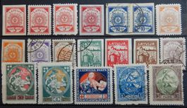 Lettland Lot mit alten Werten XXV