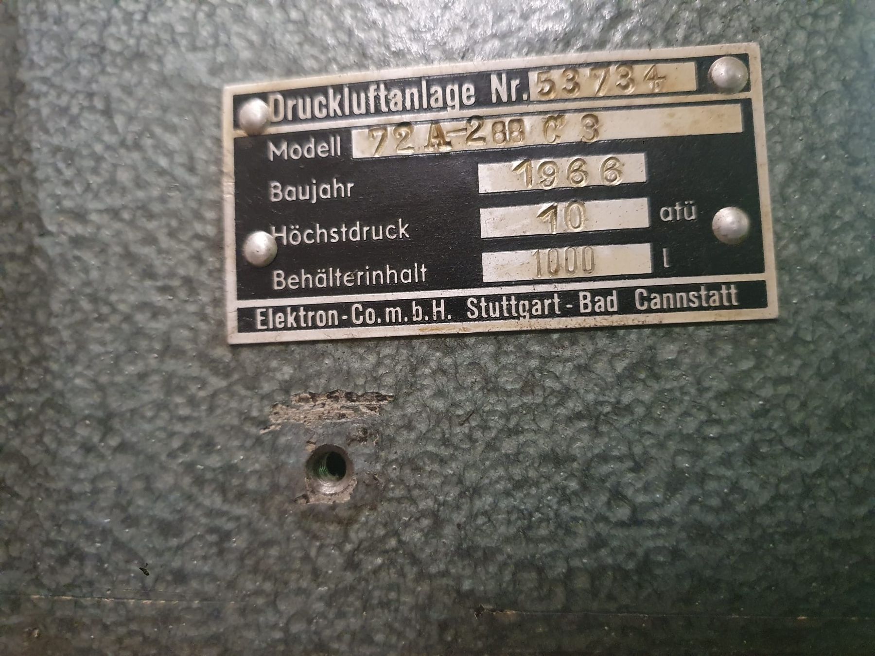 Compressori: Doppelkolbenkompressor Elektron 1000 Liter gebraucht – Usato da Pratteln venduto da Marep 1