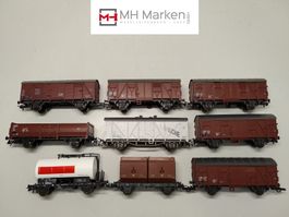 Roco 9-Teiliges Set Deutsche Bundesbahn Güterwagen DC H0