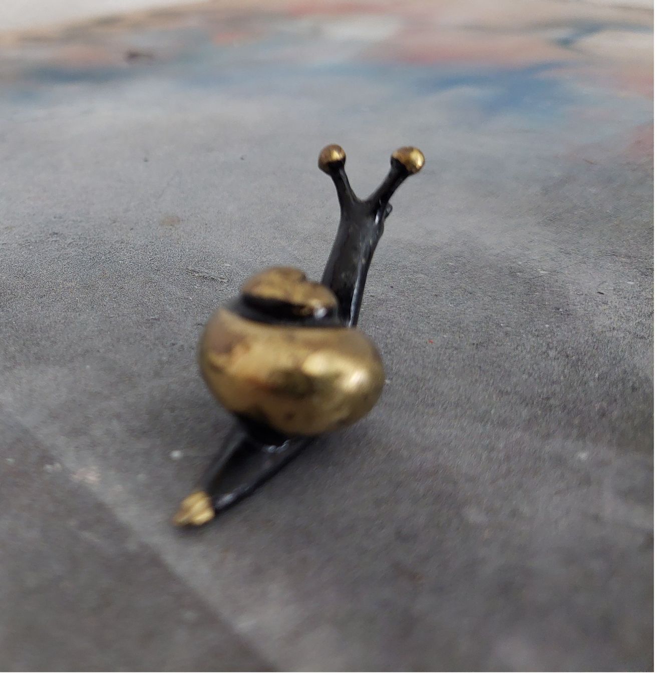 Statuette: Broncefigur Schnecke mit Haus (Nr.9) – Usato da Subingen venduto da K7passt_immer 3