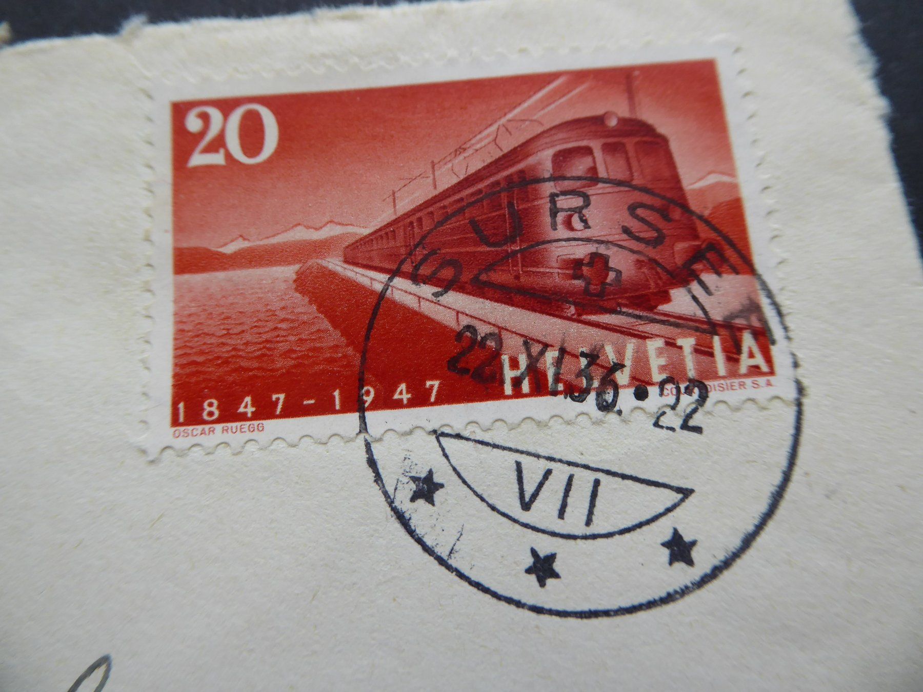 Tutti i francobolli: 22.XI.36 Rückdatierter Stempel – Usato da Rothrist venduto da swisstools 1