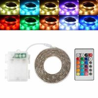 Batterie betrieben LED RGB Strip + Fernbedienung 3m