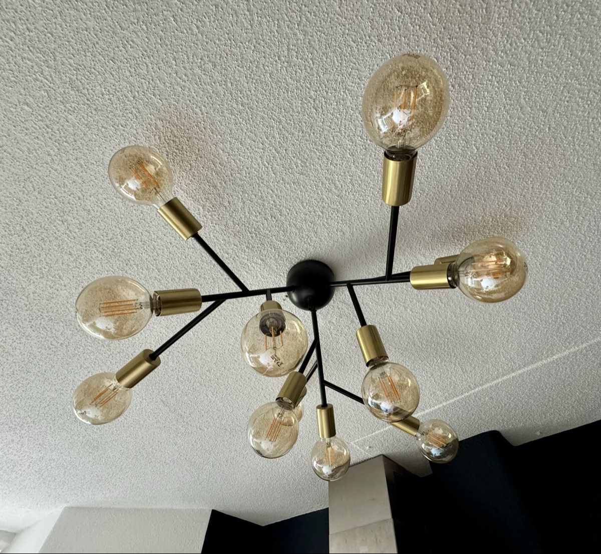 Lampadari & plafoniere: By Rydens Heroes Deckenlampe schwarz/messing 12fl E27 – Usato da Dänikon ZH venduto da Plaetschernderbach 2
