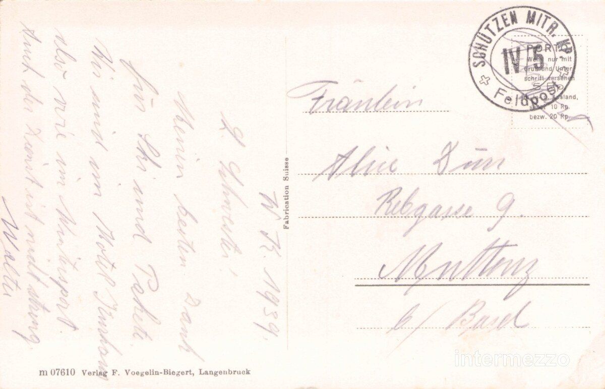 Cartoline postali: Langenbruck BL // 1939 Kurhaus // Sommer – Usato da Basel venduto da intermezzo12 1