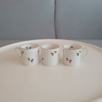 50-60er Jahren Schweiz  " BL " 3 Porzellan Espressotassen